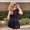 Women's High Waist Athletic Skorts with Shorts Pockets Ruffle Hem Flowy Skirts Mini Tiered Short Skirt Casual Summer